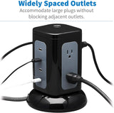 Tripp Lite Parasurtenseur Tour 6 Prises 3X USB-A 1x USB-C Câble 8ft B