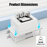 MOUNT-IT! Mesh Computer Monitor Stand Riser [Metal] Desk Organizer wit
