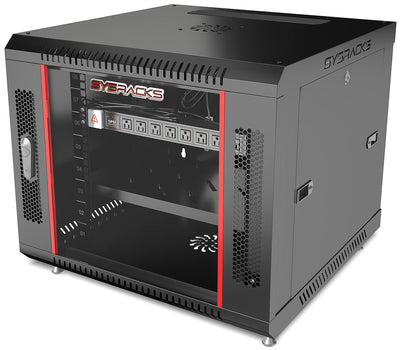 StarTech OPEN Frame 9U Wall Mount Server Rack for Patch Panels, Switches, DATA Equipment - Heavy DUTY 2 POST Computer/Network Rack Supports UP to 176