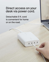 Belkin BoostCharge Pro Chargeur Mural USB-C 4 Ports GaN 200W Multi-Port