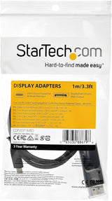 StarTech.com Câble USB C vers DisplayPort 1.2 de 1 m (3 pi), 4K 60 Hz, Bidirectionnel