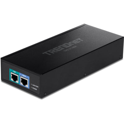 TRENDnet 10G PoE++ Injector, Supplies PoE (15.4W), PoE+ (30W), or PoE+