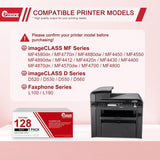 128 Toner Cartridge Black 1 Pack Replacement for Canon 128 CRG128 Tone