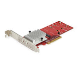 StarTech.com Dual M.2 PCIe SSD Adapter Card - x8 / x16 Dual NVMe or AH