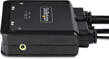 StarTech.com 2-Port USB-C Cable KVM Switch, 4K 60Hz DisplayPort Output
