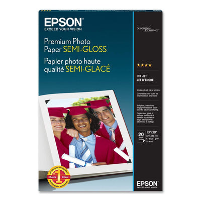 Epson S041327 20sht 13x19 Prem Semigloss Photo Super-B F/ 1270 1280 20