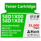 58D1X00 58D1X0E Toner Cartridge Black Replacement for Lexmark 58D1X00
