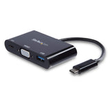 StarTech.com USB-C VGA Multiport Adapter - USB-A Port - with Power Del