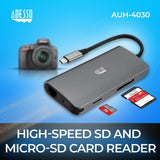 Station d'accueil multiport Adesso 8 en 1 USB-C