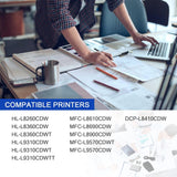 TN433 TN431 TN436 Cartouche de toner 4 emballages Rendement élevé Remplacement pour Brother