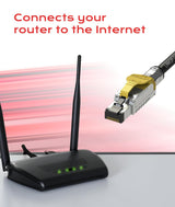 LINKUP - [GHMT & DSX8000 Certified] Câble de brassage Cat8 Ethernet S/FTP 22