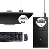 XMSJSIY Displayport to DVI Adapter Cable,High Speed DP Cord to DVI 24+
