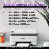 Lexmark Toner pour 58D1U0N Uhy Corp