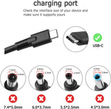 Chargeur d'ordinateur portable USB-C 140 W 28 V 5 A compatible avec HP Spectre x360 2-
