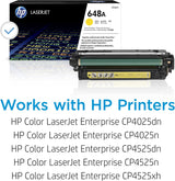 HP CE262A Laserjet 648A Cartridge - Retail Packaging - Yellow L Yellow