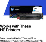 HP 410X (CF411X) High Yield Cyan Original Toner Cartridge
