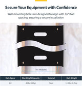 StarTech.com 8U Wall Mount Patch Panel Bracket - 13.75 inch Deep - 19