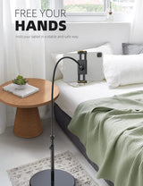 Lamicall Tablet Floor Stand - [10.6lb Stable Base] [Adjustable Height]