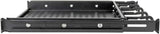 Cantilevered Steel Rack Shelf 1URM Cable Rings 14.2in Deep 50lbs