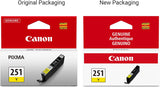 Canon Genuine CLI-251 Yellow Ink Tank Regular Yellow Ink