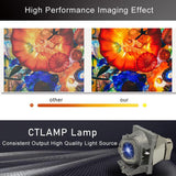 Lampe de remplacement pour projecteur ViewSonic PA503S, PA503X, PA500S, PA500X, PS501X, PS600X, PG603X, PA502SE et PA502XE.