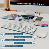10 Ports USB Hub 3.0 Powered Aluminium - USB Hub Charger - Multiple Po