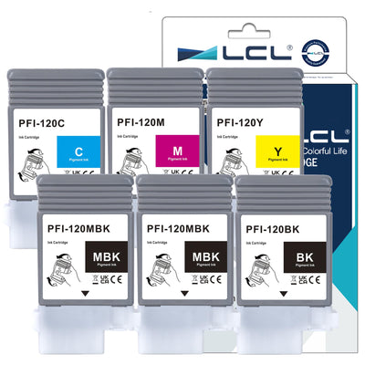LCL PFI-120 PFI120 130-ml Ink Cartridge Replacement for Canon PFI-120M