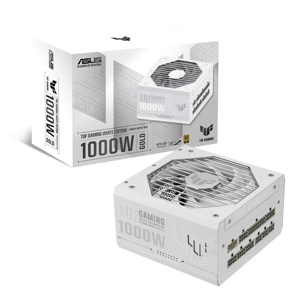 ASUS TUF Gaming 1000W Gold White Edition (1000 Watt, Fully Modular Pow