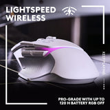 Souris de jeu sans fil Logitech G502 X Plus blanche