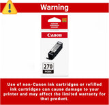 Canon Genuine Canon PGI-270 Ink Cartridge, Black Pigment Black Standar