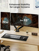 ErGear Dual Monitor Mount, Two Arms for 17