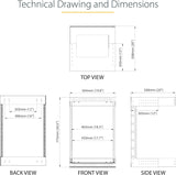 StarTech.com 8U Open Frame Wall Mount Server Rack