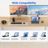 12 in 1 Microsoft Surface Dock Triple Displays Dual HDMI+VGA with Powe