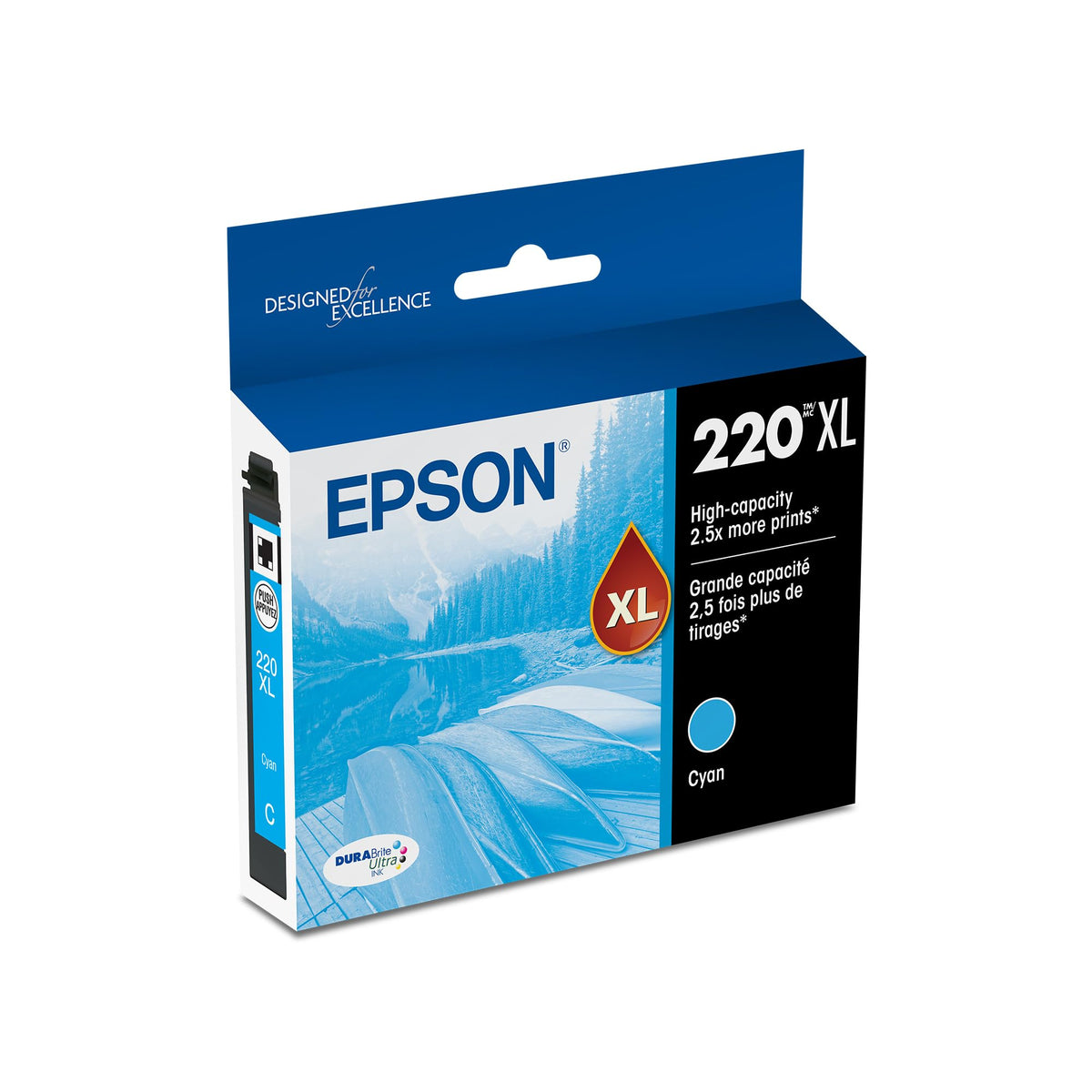 Cartouche d'encre Epson T220XL220 DURABrite Ultra cyan haute capacité | Wor