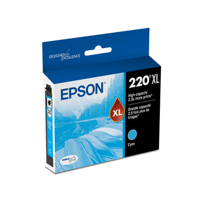 Epson T220XL220 DURABrite Ultra Cyan High Capacity Cartridge Ink | Wor