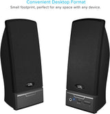 Haut-parleur USB 2.0 Cyber Acoustics (CA-2014USB) - Haut-parleur de bureau 2.0