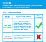 LCL Compatible Toner Cartridge for Lexmark 56F1000 (1-pack,Black) for