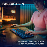Logitech G915 X Clavier de jeu filaire (Tactile) - Noir | Profil bas