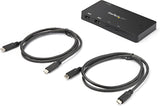 StarTech.com 2 Port USB C KVM Switch - 4K 60Hz HDMI - Compact Dual Por