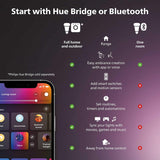 Philips Hue White and Colour Ambiance 9,5W Équivalent 60W A19 Culot E26