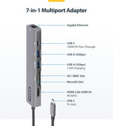 Adaptateur multiport USB C StarTech HDMI 4K 60Hz avec DP 100W