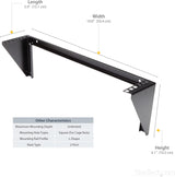 2U 19IN Steel Vertical Wall Mount Rack Bracket ETA1/15/14