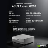 ASUS Ascent GX10 AI Supercomputer, DGX Spark, NVIDIA GB10 Superchip, 1