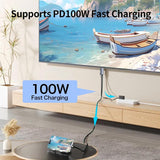 USB‑C to HDMI 2‑in‑1 Cable 6.6FT with 100W PD Fast Charging Port, 4K@6