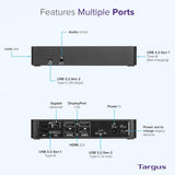 Targus USB-C Dual 4K UHD HDMI/DisplayPort Docking Station (DV4K) w/100