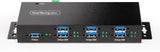 StarTech.com Hub USB géré 7 ports avec 7 ports USB-A, robuste avec boîtier mét