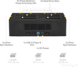 StarTech.com 4-Bay USB 3.0 to SATA Hard Drive Docking Station, USB Har