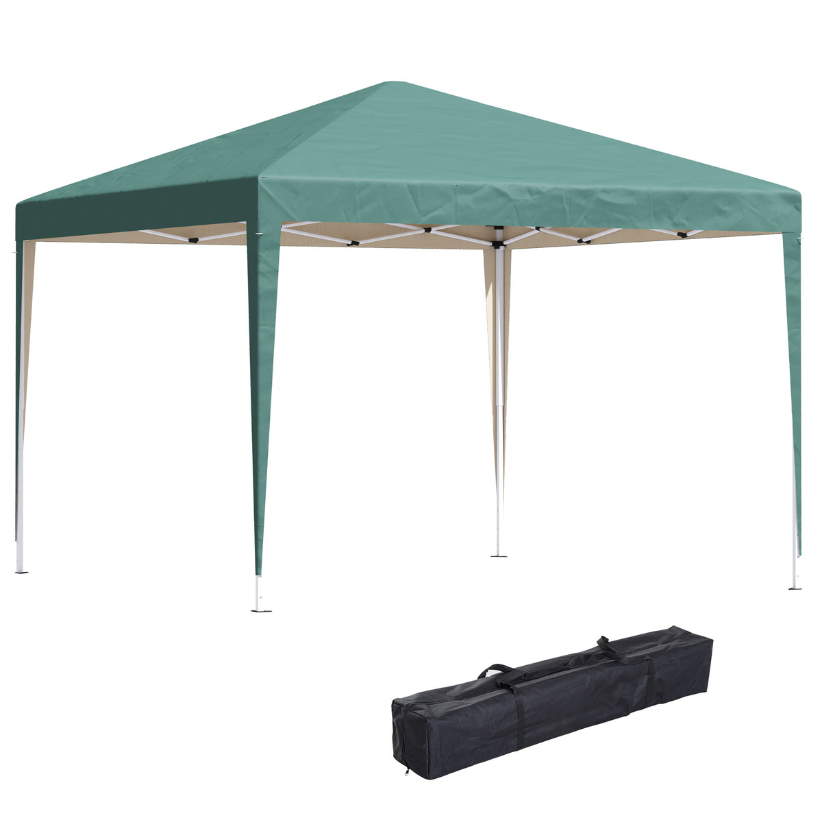 10 x 10ft Folding Pop Up Tent Outdoor Gazebo Canopy with Carrying Bag