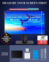 [2-Pack] 22 Inch Privacy Screen for 16:10 Computer Monitor - [Anti-Gla