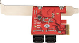 StarTech 4-Port SATA III 6Gbps PCIe Card, Non-RAID (4P6G-PCIE-SATA-CAR